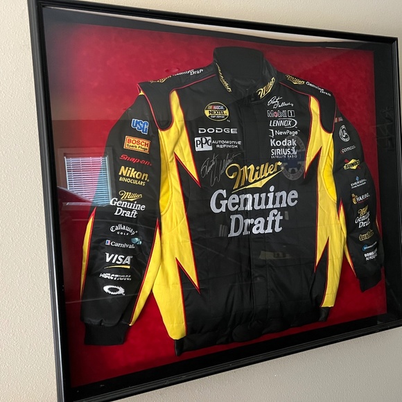 VTG Rusty Wallace Miller Genuine Draft Jacket Nascar Penske Ashley Co. 1995 USA
